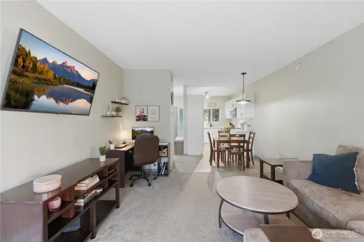 Look into that bright newly updated kitchen!