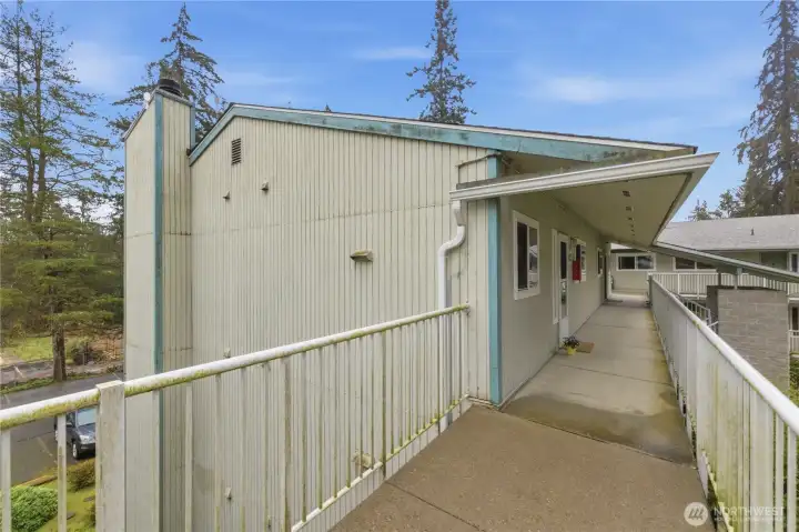 Walk to your home from convenient elevator or stairs.