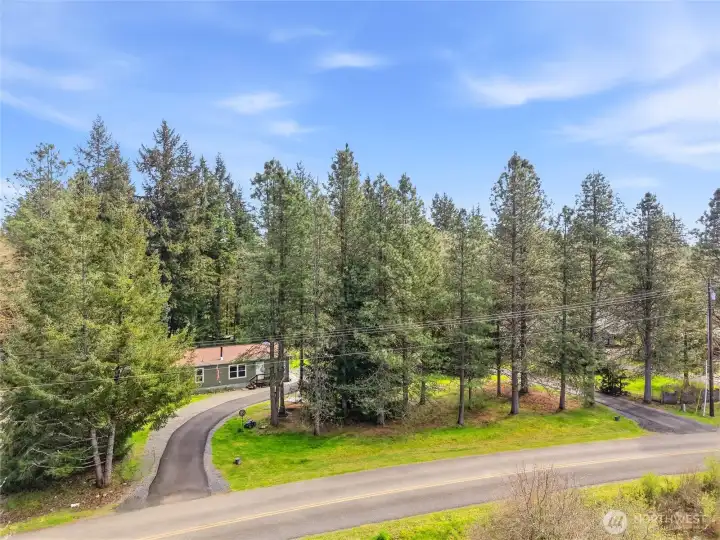 This serene oasis offers privacy and tranquility yet remains conveniently located just minutes from I-56 and downtown Tenino.
