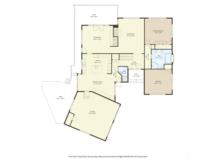 Main level floor plan.