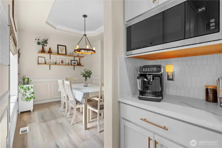 Kitchen into Dining Room