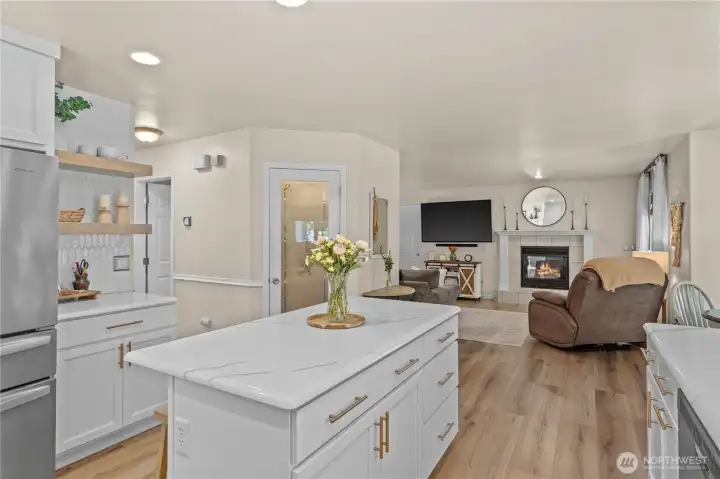 View looking toward Pantry and Family Room