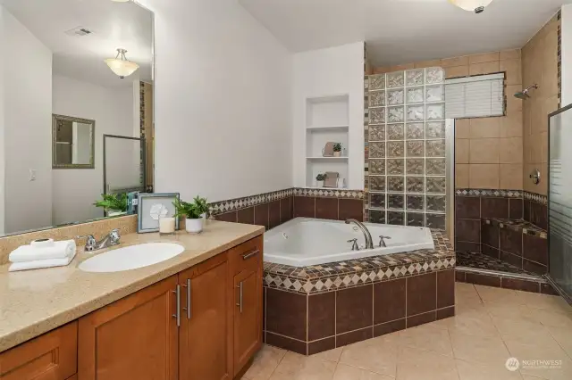 Primary Bathroom - Custom Tile Tub & Showers