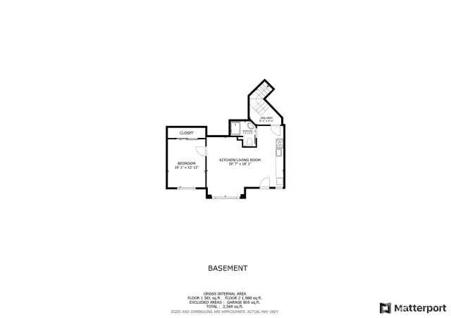 ADU Lower Level Floor Plan