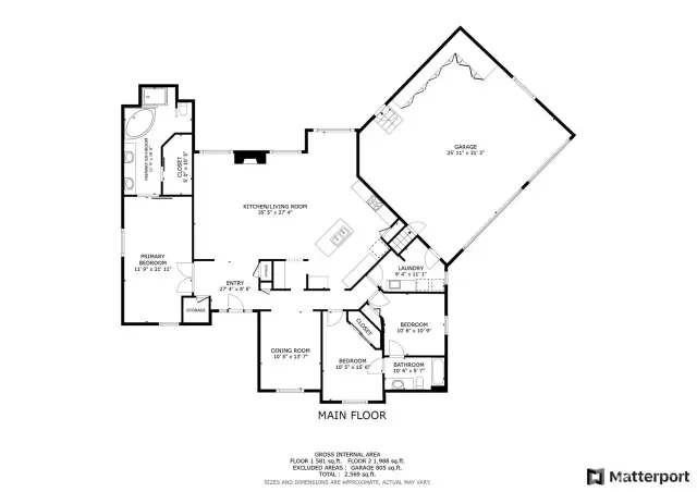 Main Level Floor Plan