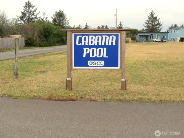 JUST AROUND THE CORNER FROM THE HOME IS THE CABANA POOL!