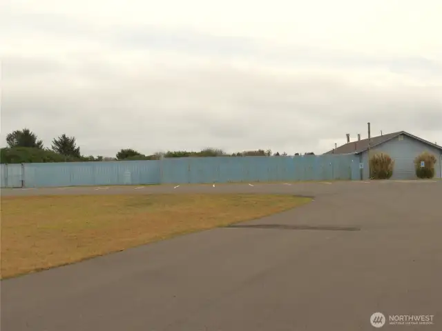 VIEW OF THE CLUB HOUSE AND FENCED POOL!