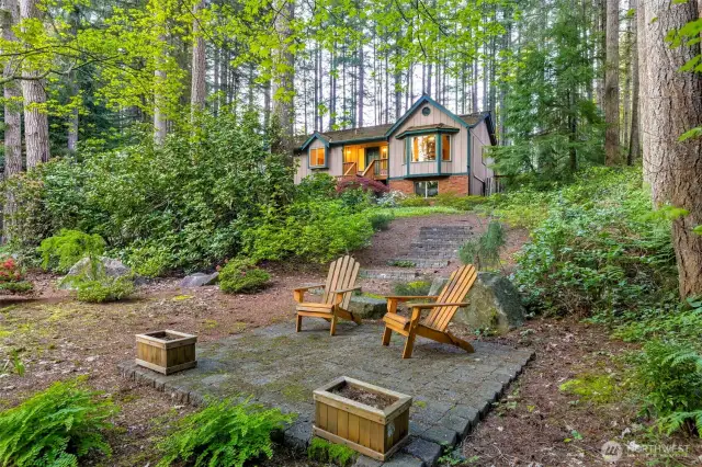 A woodland oasis.