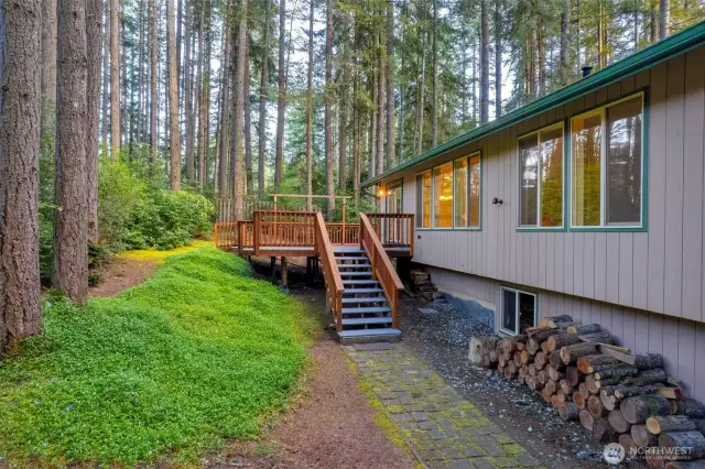 Back deck access + firewood