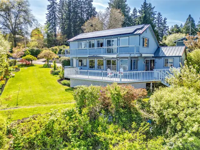 Incredible home with large lot, views, waterfront and so much space!