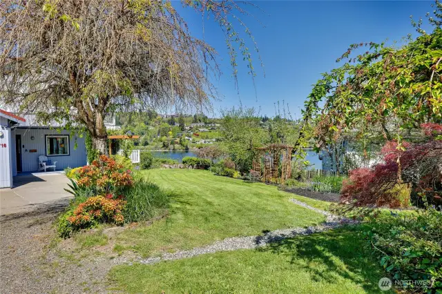 Lovely yard, plenty of room to park your RV, boats, etc. NO HOA!
