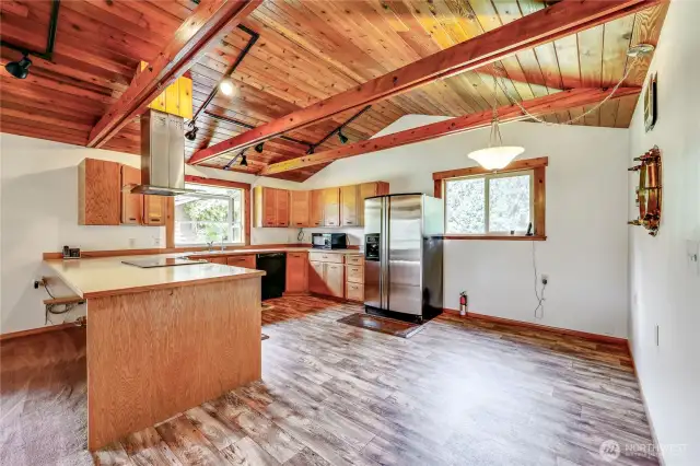 Kitchen with eating space.