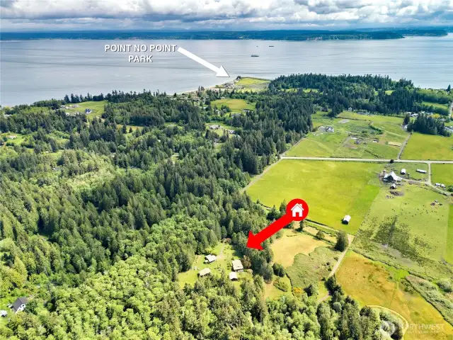 Point no Point, Puget Sound's finest beach just a short distance away.  During August and September catch salmon from the shore!