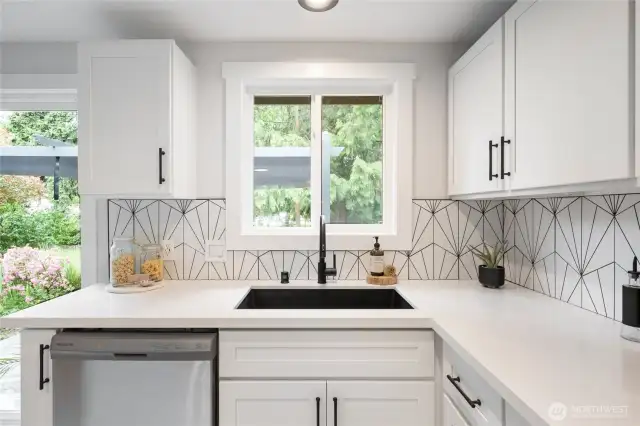 Kitchen sink with Window