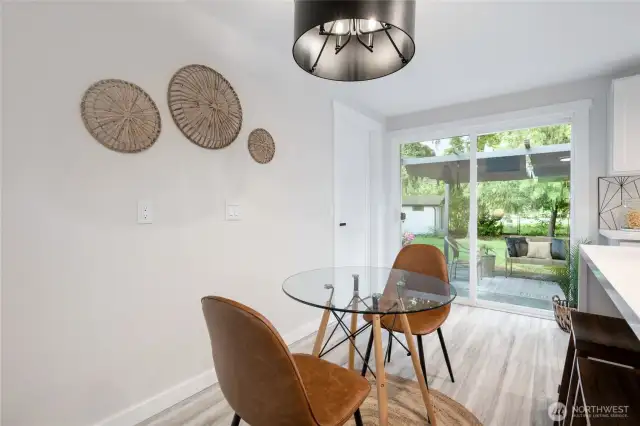 Eating area off the Kitchen
