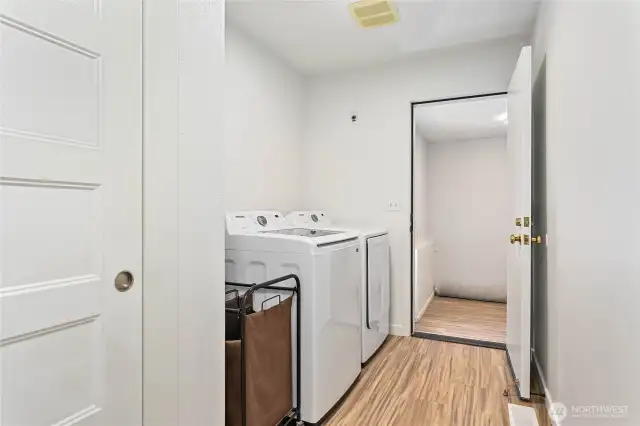 Utility room/hall to converted garage.