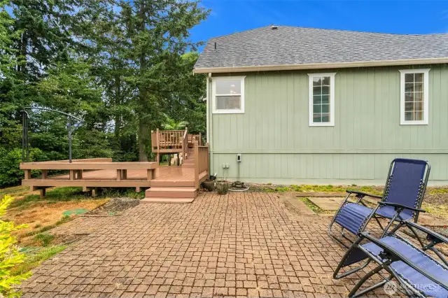 huge patio perfect for a hot tub!