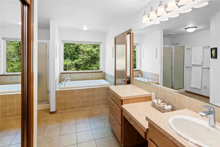 Primary full bath.