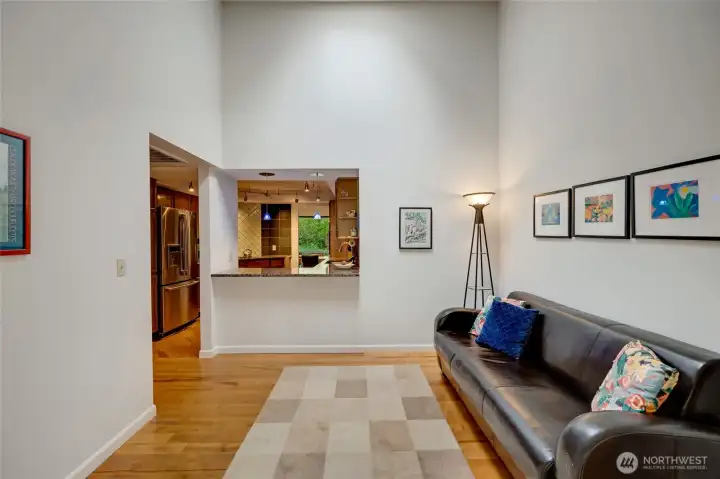 Room to relax, gather or karaoke lounge? You decide.