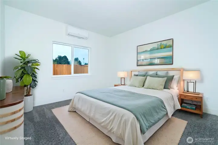 Virtually staged