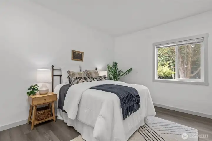 Bedroom #1 of ADU. Large room with great closet space