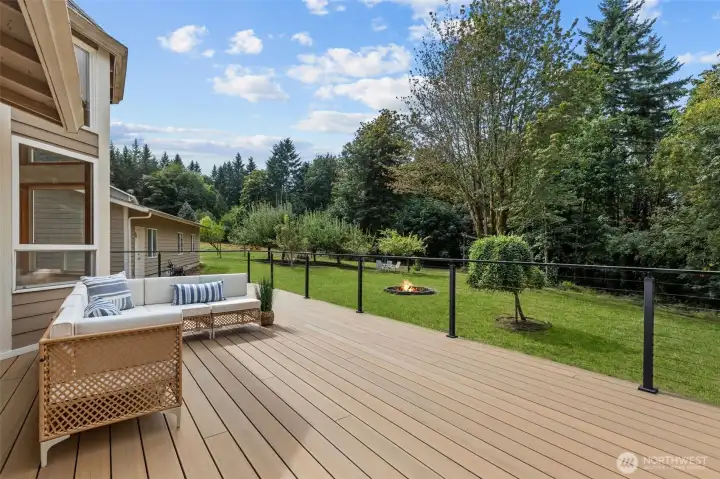 Back yard has fruit trees and plenty of space to create garden, chicken coop - whatever you can imagine!