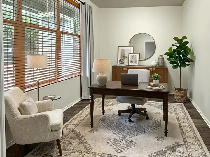 Office/Den space with French doors.