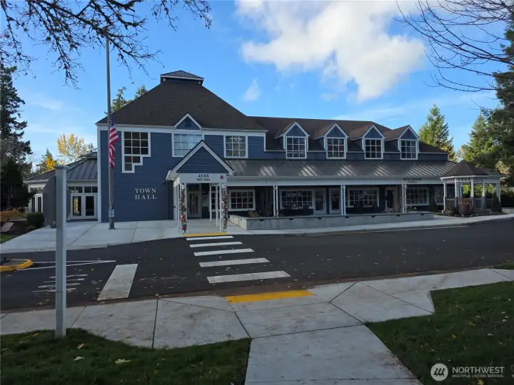 Town Hall.  Larger meeting areas.  Dining room.