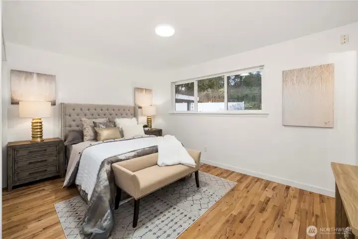 Master suite on main level