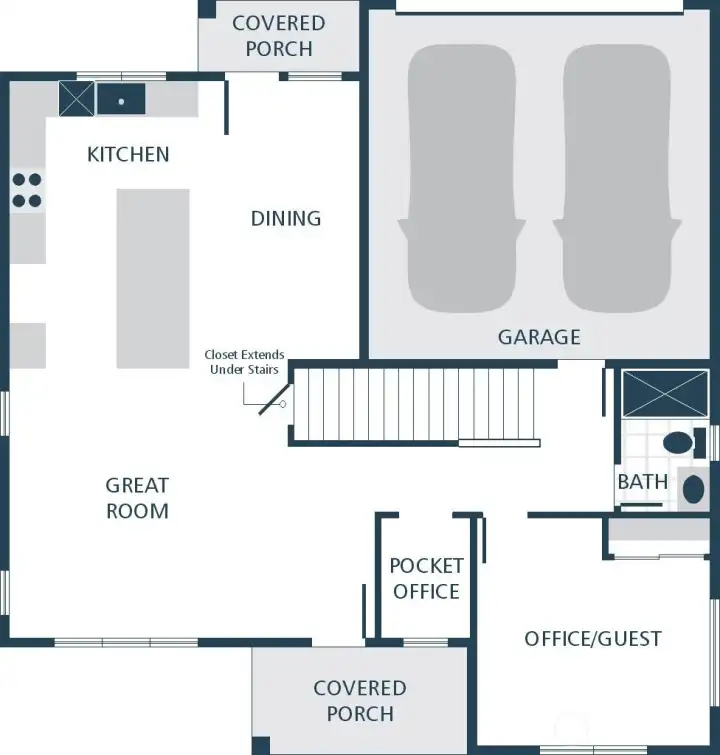 Photographs are for illustrative purposes only. Features, finishes, interior/exterior colors, landscaping and floorplan shown may vary from actual homes built