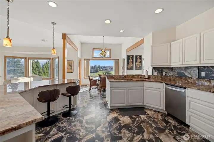Open floor plan with amazing kitchen