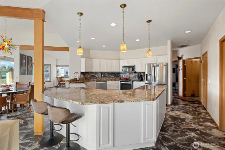 Open floor plan with amazing kitchen