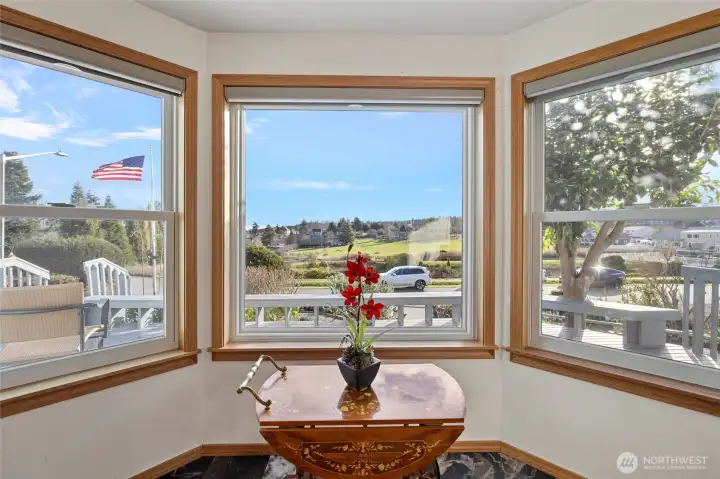Dining room with a view