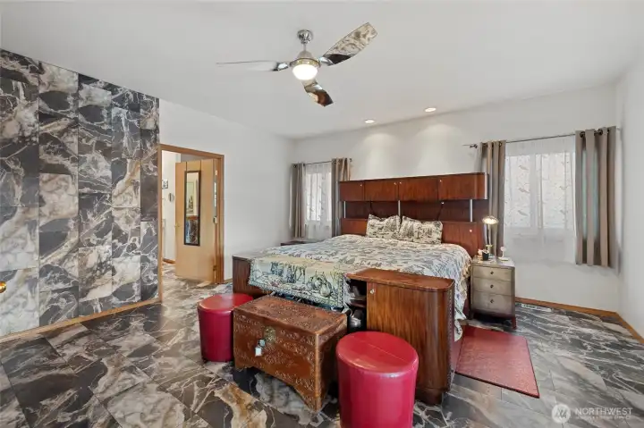 Primary with ensuite and walk in closet