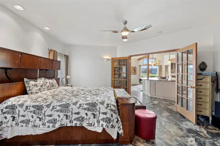 Primary with ensuite and walk in closet