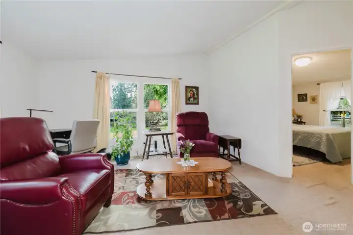 Another view of the Living / Family Room. Looking into the guest bedroom.
