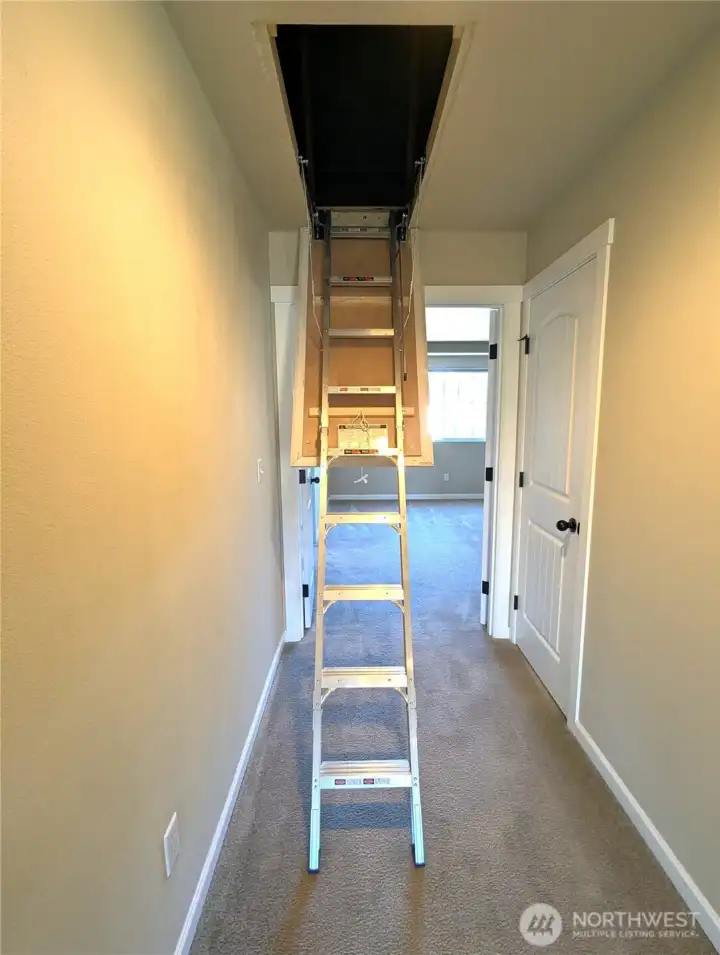 Access to attic storage