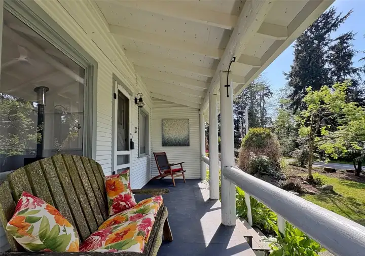 Front porch from the side.