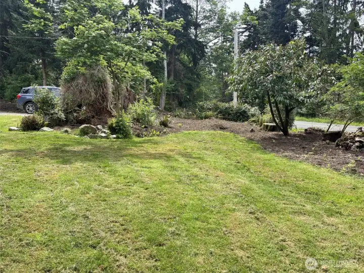 Front yard towards driveway.  Plenty of parking too!