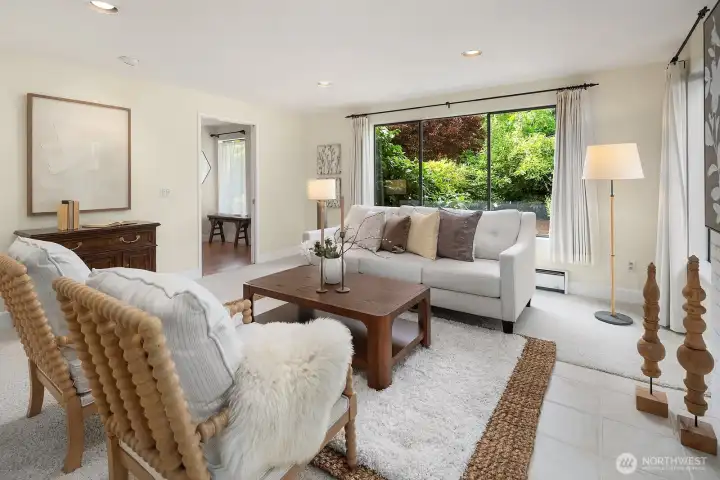 Hidden pocket doors can close the formal rooms off from both the foyer & kitchen when you want peace or privacy.