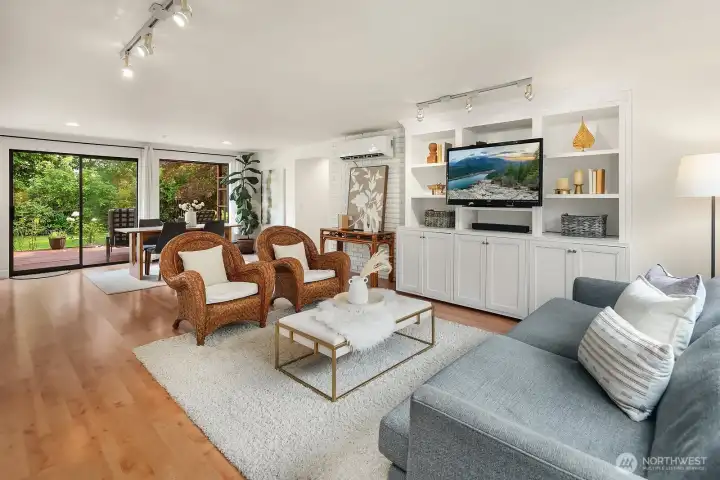 Custom built-in cabinetry for your media & library.