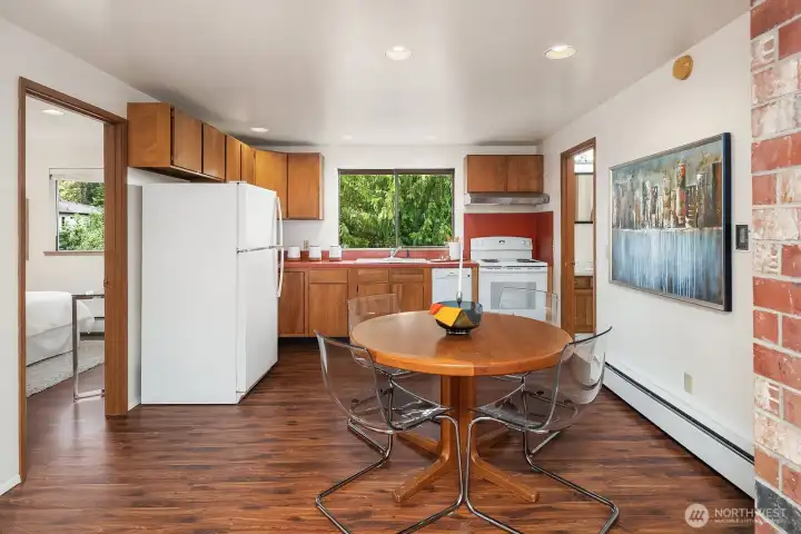 Full second kitchen in the guest apartment.