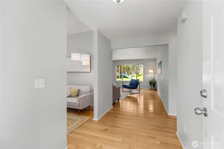 Gorgeous hardwood floors.