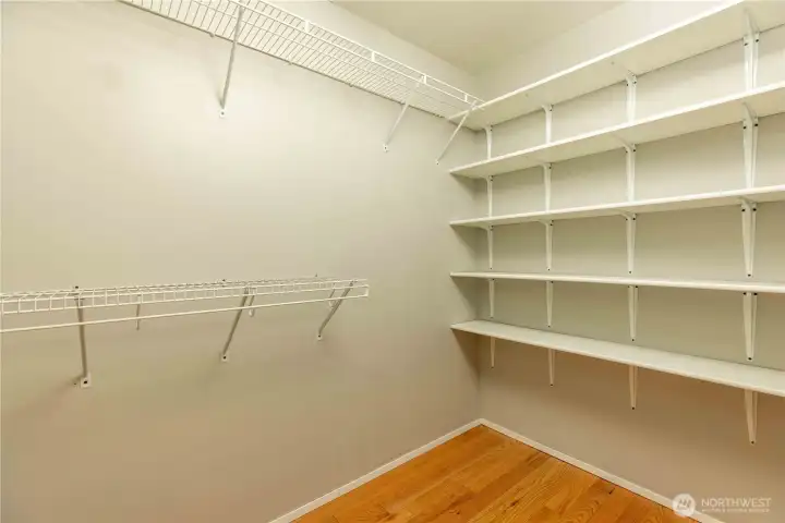 Generous walk-in closet in the primary bedroom!