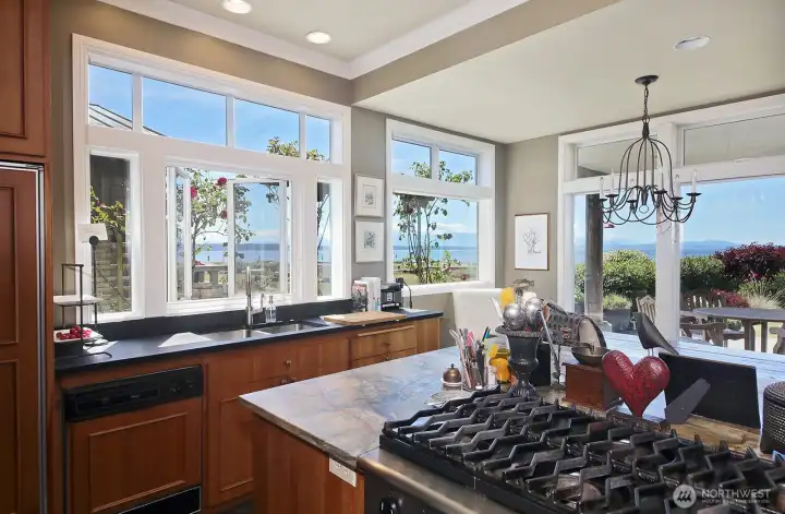 Starting in the kitchen...the house is well positioned to take in the view! Starting in the kitchen...the house is well positioned to take in the view!