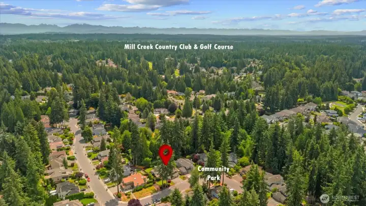 Home has access to countless trails and parks throughout the Mill Creek Community Association.