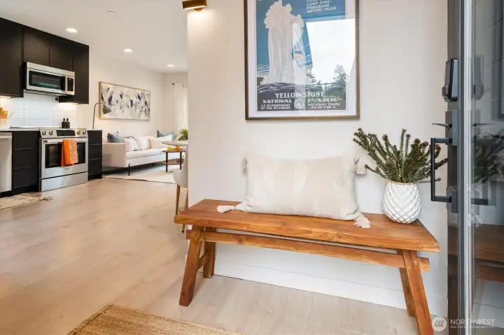 You’re welcomed inside to a true Pacific Northwest retreat with nice higher-end finishes. You’re welcomed inside to a true Pacific Northwest retreat with nice higher-end finishes.