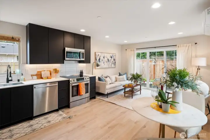 The vibe is “sophisticated” and “casual” all at once as you come inside. The vibe is “sophisticated” and “casual” all at once as you come inside.