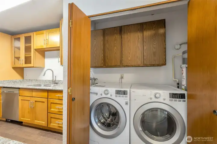 In-unit Full Size Laundry with storage In-unit Full Size Laundry with storage