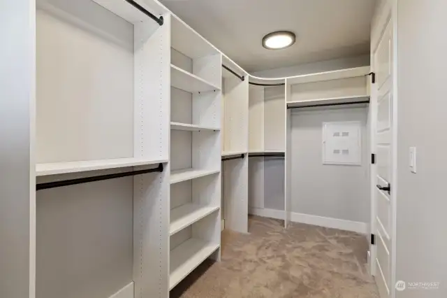 Primary walk- in closet